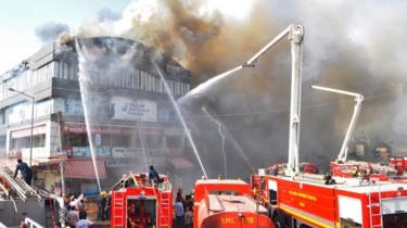 Fire rips through Gujarat college