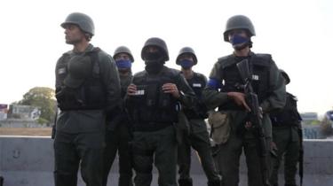 Soldiers in Venezuela, 30 April 2019