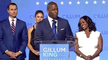 Andrew Gillum waxaa looga guulaystay barasaabnimada Florida.