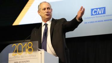 Ciro Gomes em debate promovido pela CNI