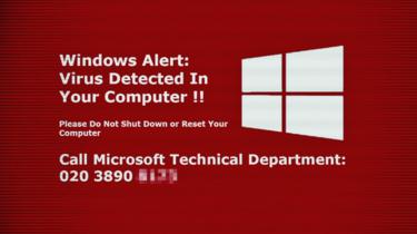 Fake virusalarm