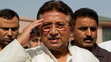 Musharraf tábornok látható a 2013-as választási eseményen