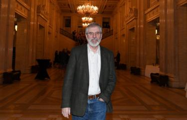 Gerry Adams on his last night as leader