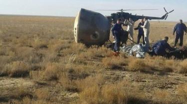 Capsule from aborted Soyuz mission, 11 October 2018