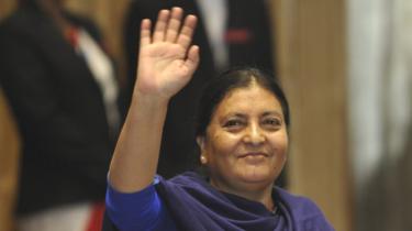 Nepálské Prezident Bidhya Devi Bhandari