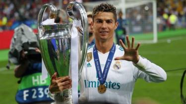 Ronaldo ameshinda mara tatu mfululizo kombe la klabu bingwa Ulaya akiwa na Real Madrid
