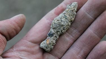 An arrow head from the 12th or 13th Centuries
