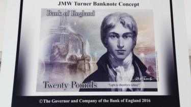 JMW Turner Banknotenkonzept