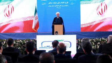 Iranian President Hassan Rouhani speaks in Tehran on 27 August 2019