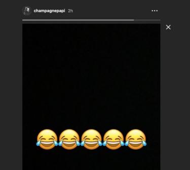 El post de Instagram de Drake's Instagram post