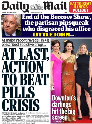 Daily Mail Tuesday 10 September 2019