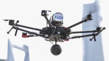 Drone with 360 degree camera