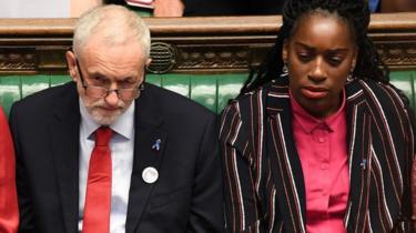 Labour shadow minister kate Osamor resigns after throwing a bucket of water over reporter and son is caught with £2500 worth of drugs _104182142_hi049883216