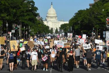 Black Lives Matter felvonulás Washington D.C.-ben 