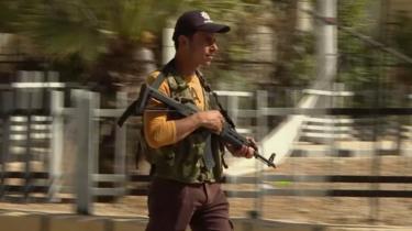 Turkish-backed Syrian opposition force patrols in Dabiq