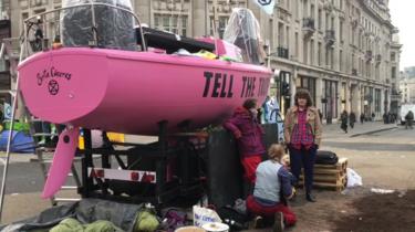 Boat in Oxford Circus