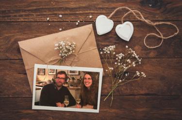 Jon Kelly and his fiancee Kathy on the day of their engagement
