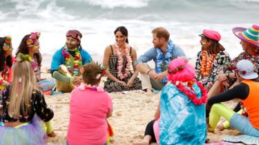 Harry and Meghan at Bondi Beach