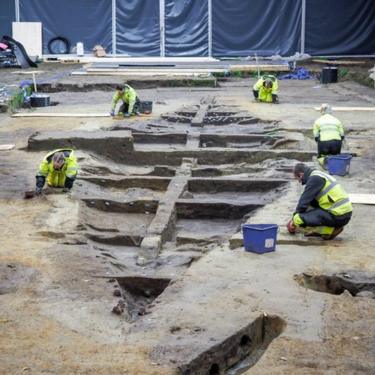 Excavarea navei Gjellestad, octombrie 2020 (foto: Muzeul de Istorie Culturală)