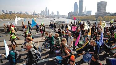 Climate change protestors