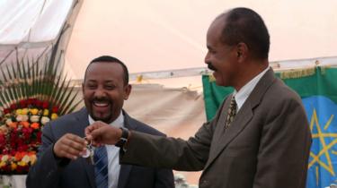 Etiopiske og Eritreiske ledere møtes i Addis Abeba, juli 2018