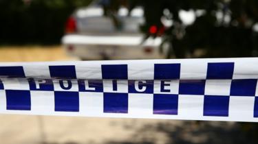 Police tape outside a house examined as part of the Claremont investigation in 2016