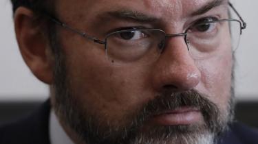 Luis Videgaray, in extreme close-up