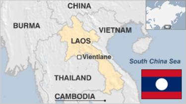 Mapa de Laos