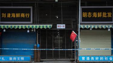 A general view of the closed Huanan Seafood Wholesale Market