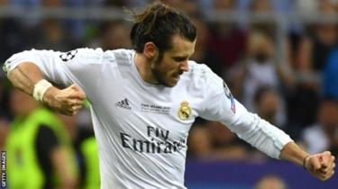 Winga wa Real Madrid Gareth Bale