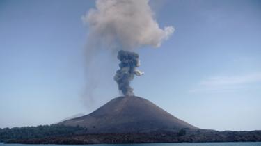 Gunung Anak Krakatau. Foto: Juli 2018.