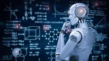Un robot analizando un tablero con problemas