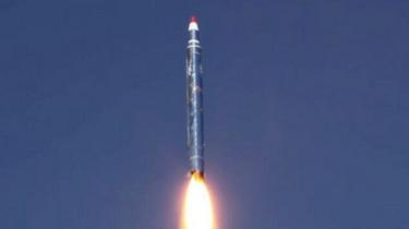 Houthi media photo of missile fired towards Saudi Arabia. 19 Dec 2017