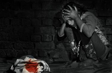 A photograph from Sacred Stains series