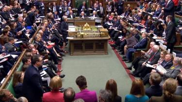 Theresa May in the Commons