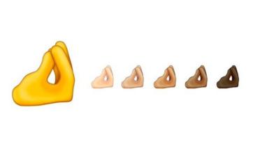 Os dedos beliscados emoji 