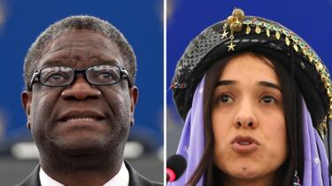 Dr Denis Mukwege na Nadia Murad batsindiye agashimwe Nobel k'amahoro kubera ibikorwa vyabo vyo kurwanya ihohoterwa ry'abagore mu ntambara