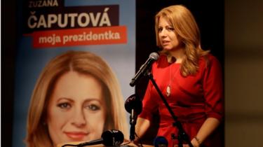 Zuzana Caputova in Bratislava, 16 March 2109