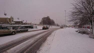 snow on eastway road