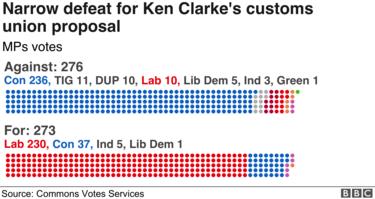 Graphic of customs union vote