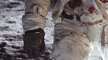 Detail of Buzz Aldrin's wristwatch
