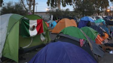 Campamento de inmigrantes