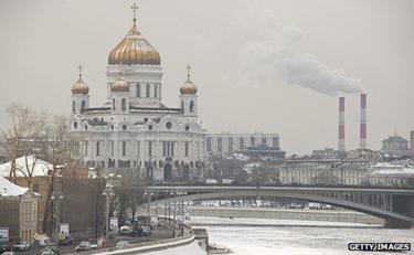 Scène fluviale de Moscou