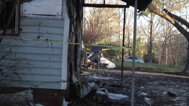 Destroyed house in Mississippi