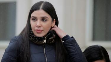 Emma Coronel, the wife of Joaquín "El Chapo" Guzmán, leaves court in New York, 12 February 2019