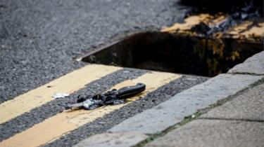 A knife was recovered by the police from a drain following the stabbings