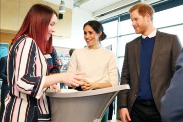 The Duke and Duchess of Sussex in Belfast in March