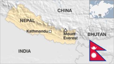 Mapa de Nepal