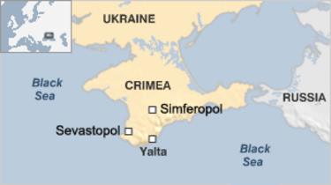 クリミアの地図