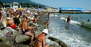 Spiaggia a Yalta